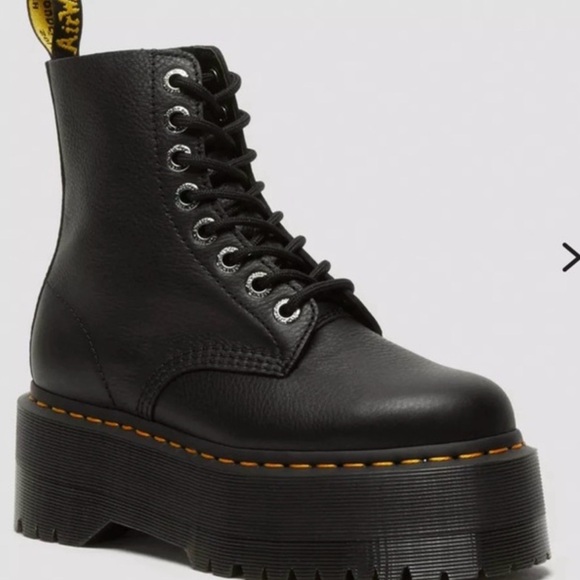 Dr. Martens Shoes - Dr. Martens 1460 Pascal Max Black Lace Up Boots Size 8